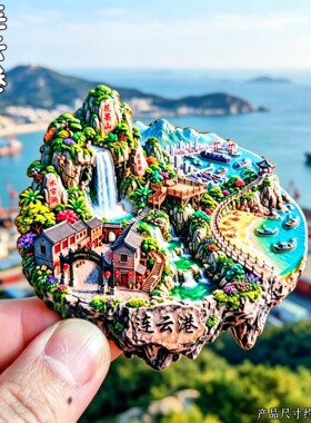 连云港3D浮雕金属文创冰箱贴