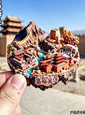 嘉峪关文创金属立体长城冰箱贴