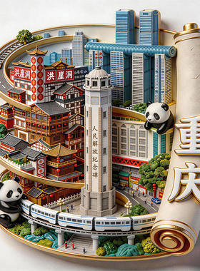 重庆3D金属浮雕文创冰箱贴