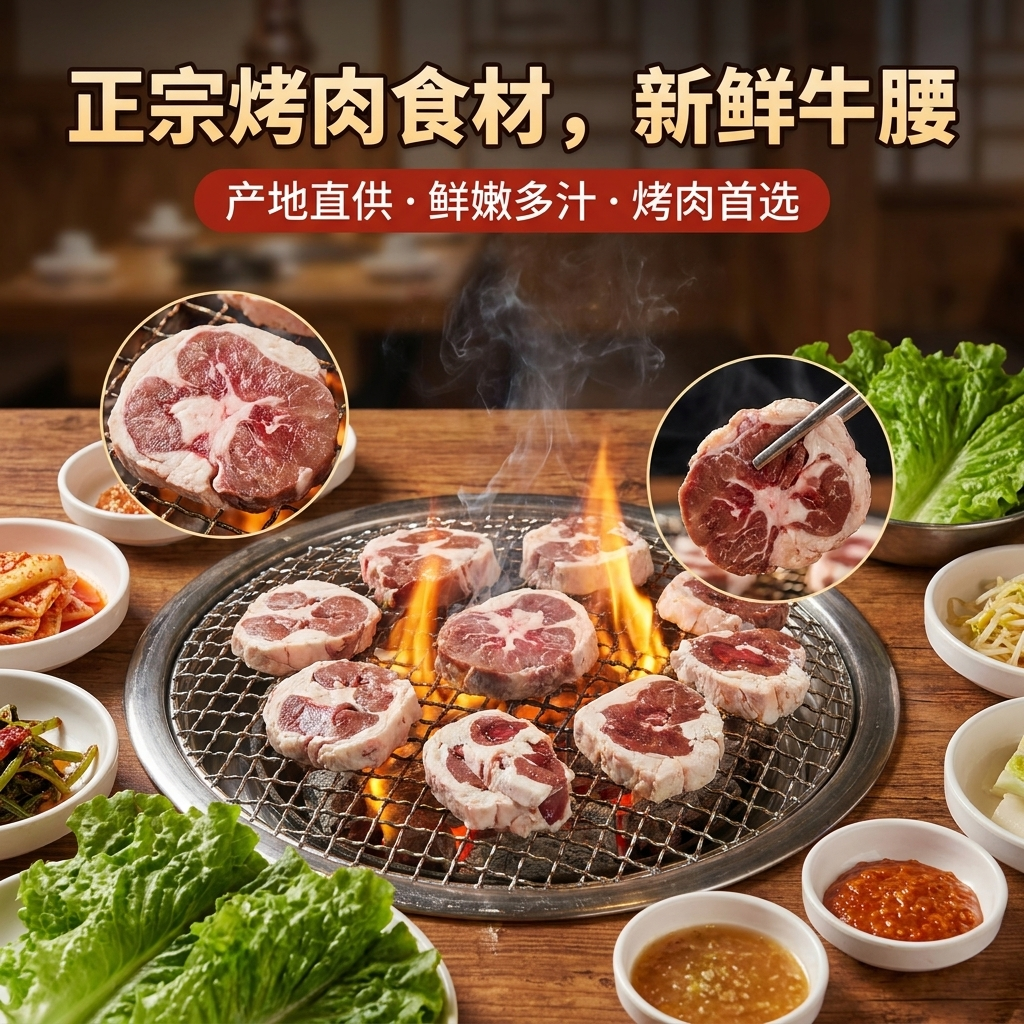 齐齐哈尔芭比q特色大牛腰子烧烤肉新生鲜原油牛肾烧烤食材顺丰