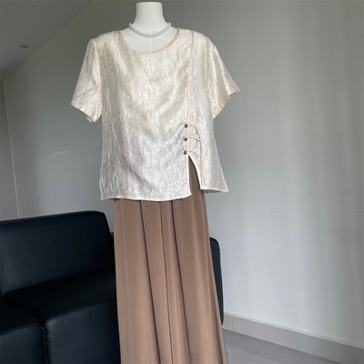 2025新款妈妈夏装短袖套装