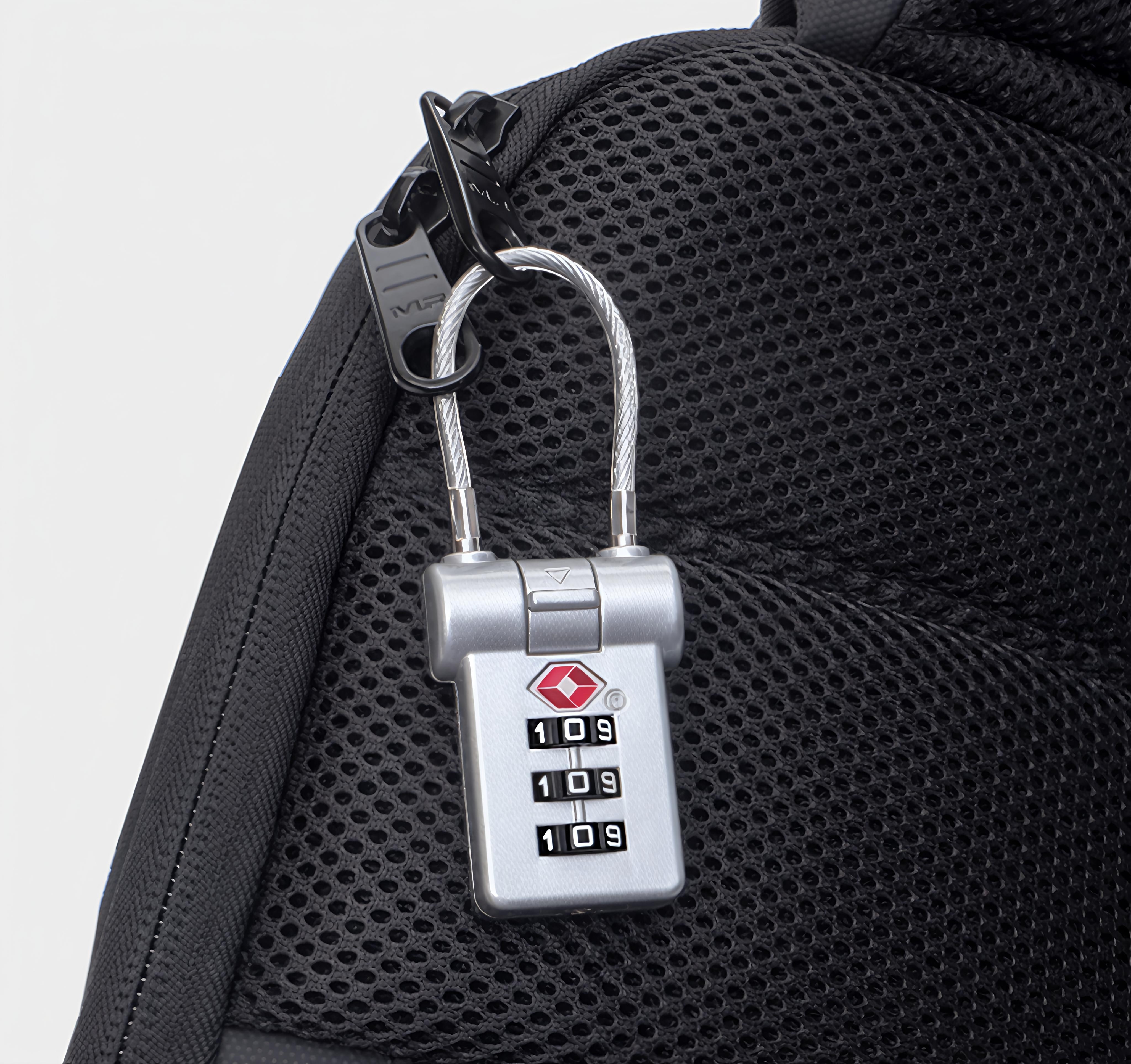 TSA007行李箱包迷你钢丝海关密码挂锁 多用途旅行箱包配件