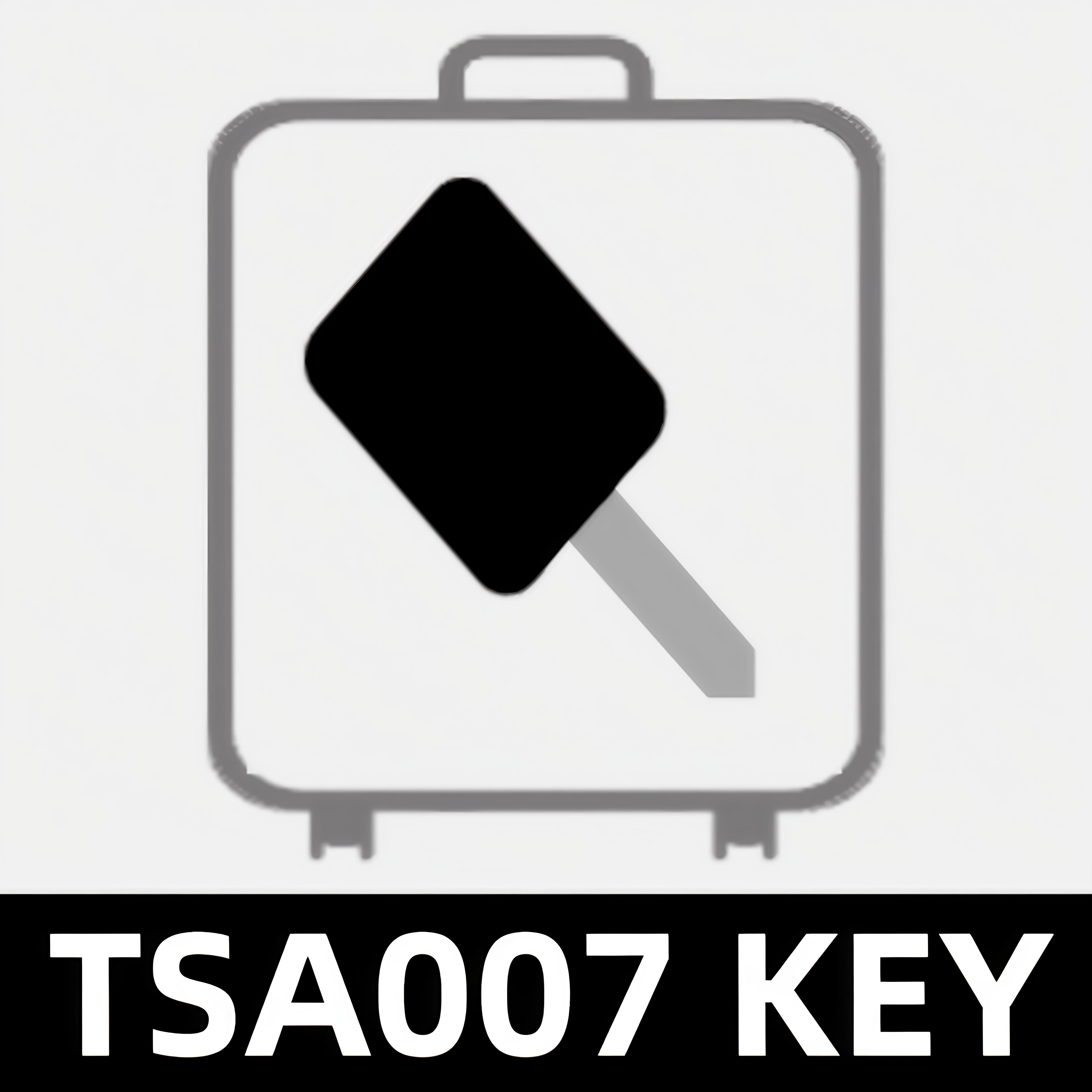 TSA007 key 行李箱海关锁忘记密码打不开配件
