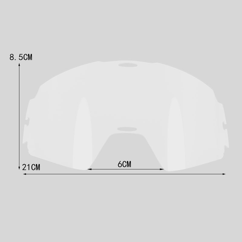 BOLLFO智能透明变色感光越野摩托车连体镜片护目镜风镜BF030配片