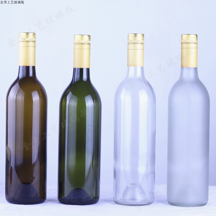 红酒瓶酵素玻璃瓶750ml铝盖密封瓶丝口密封储藏葡萄酒玻璃空瓶子