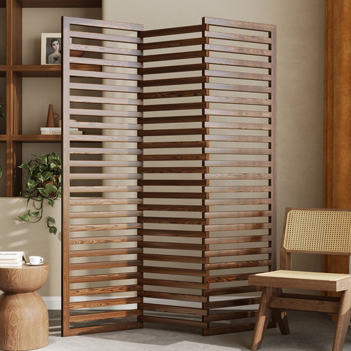 实木屏风中古折屏可移动折叠