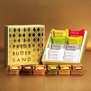 SAND春季 限定草莓巧克力夹心饼干礼盒 BUTTER 现货日本PRESS