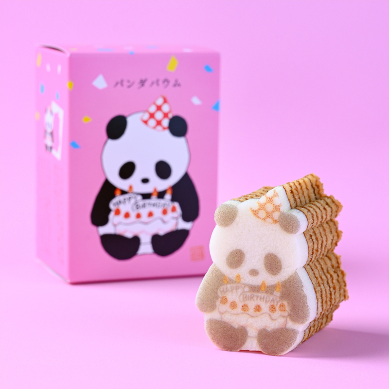 日本柴犬猫咪熊猫年轮蛋糕点心早餐甜品礼盒进口办公室休闲零食