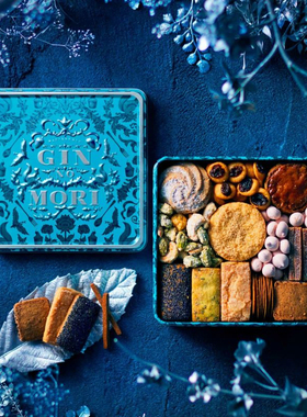 日本惠那银之森GIN NO MORI坚果曲奇饼干罐礼盒休闲小吃进口零食