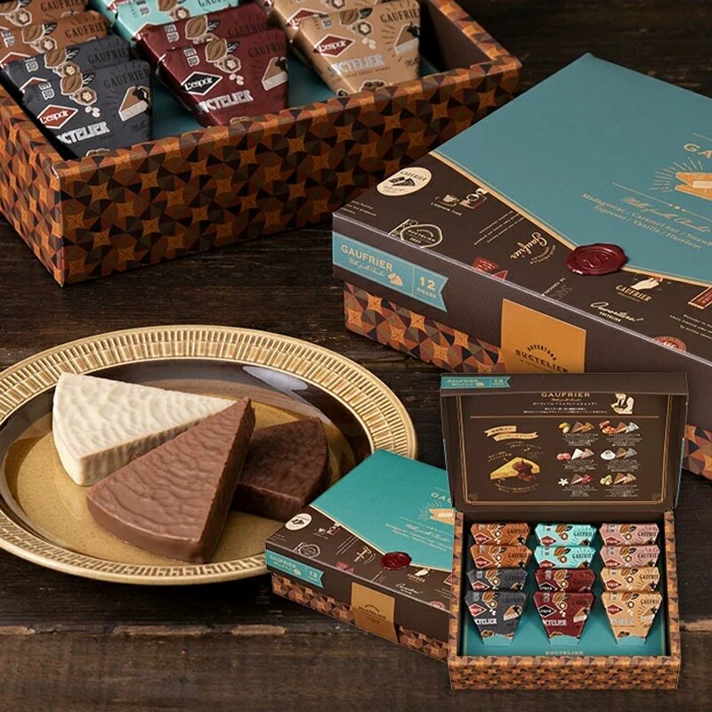 日本神户风月堂巧克力草莓威化夹心饼干甜品礼盒进口休闲办公零食