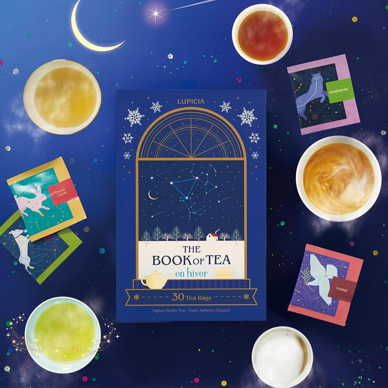 日本圣诞节限定lupicia绿碧茶园白桃乌龙茶叶茶书30种罐装礼盒