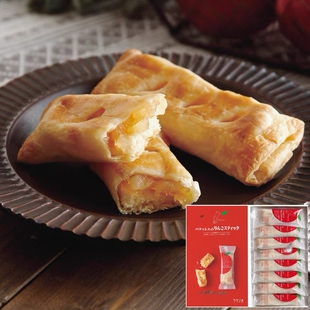 现货速发日本进口青森限定ragueneau苹果夹心派千层酥饼干礼盒