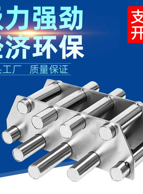 磁力架干燥机料筒磁铁架塑机配件强力吸铁器多管磁性过滤架除铁器