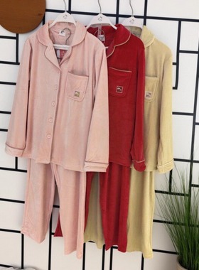 都市丽人情侣FHH9C2LHH9C2秋冬新款静电拜拜衣高密细软家居服套装