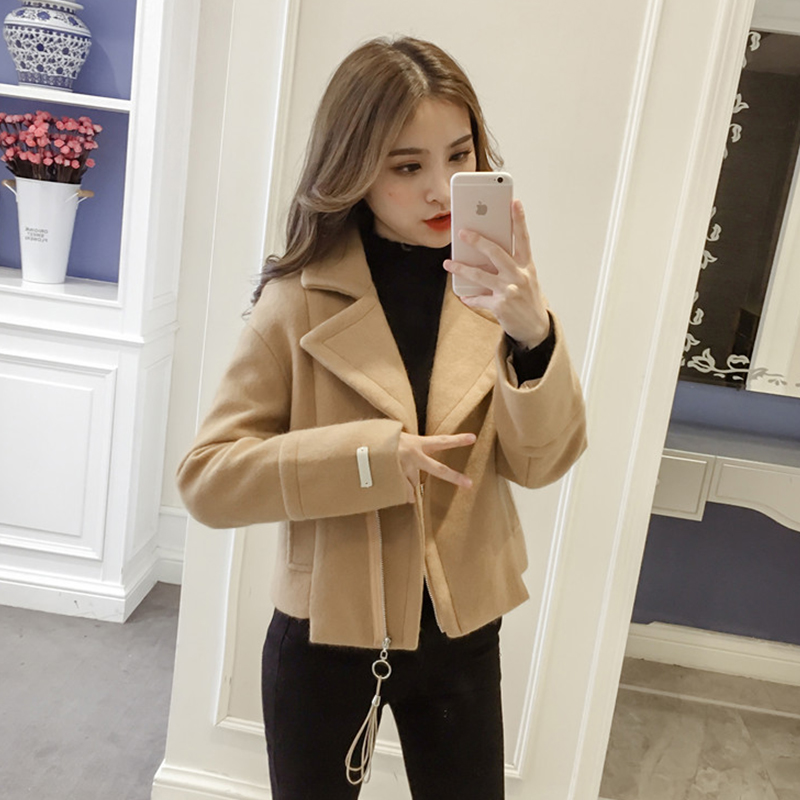 ÍâÌ×ŮСÇåÐÂÇï¶¬ÆøÖÊ·ÁìÅ®2018п°æÊ±Éг¤ÐäÃ«ÄØ°Ù´î¶Ì¿î³±