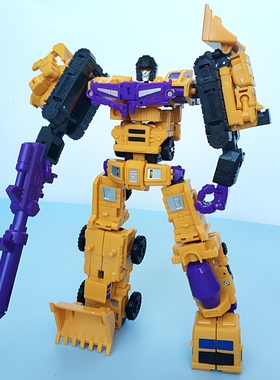 6-in-1 Transformable Robot Construction Vehicles Toy Set