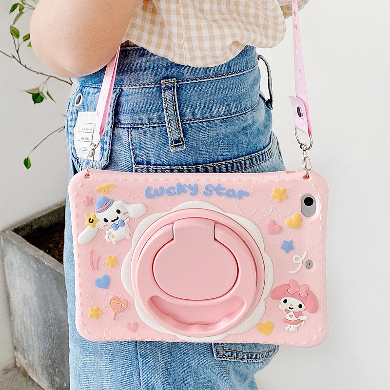 适用苹果ipad8保护壳旋转10.2英寸a2270八九2430硅胶ipd7th竖屏套支架壳iPad10.2防摔ip9.7老款Air1/2平板Pro