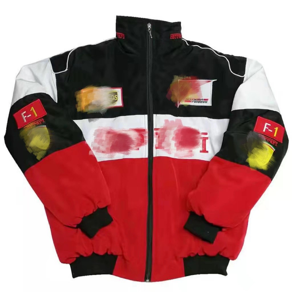 thumbnail for Spring and Autumn F1 Racing Suit, Thin Single-Layer Windbreaker, American-Style Motorcycle Jacket, Windproof Motorcycle Riding Suit, Retro Men&#039s Style