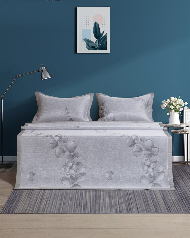 小绵羊可水洗凉感冰丝席家用空调凉席三件套1.5米席子双人1.8米床