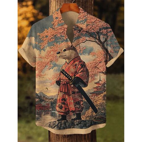 翻领卷边短袖T恤Flip collar rolled edge short sleeved T-shirt