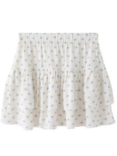 Elastic waist floral short puffy skirt女松紧腰碎花短款蓬蓬裙