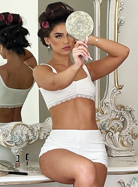 Two piece bra casual vest set for women女两件套文胸休闲背心