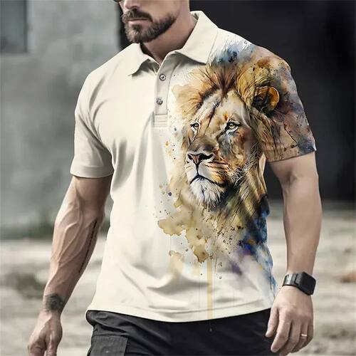 纯色印花套头短袖衬衫 Solid color printed short sleeved shirt