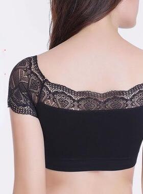 Women's beautiful back lace vest type bra top背心式抹胸上衣