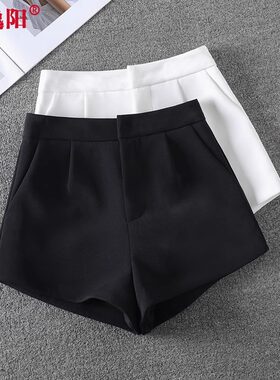 高腰阔腿裤百搭短裤显瘦阔腿裤