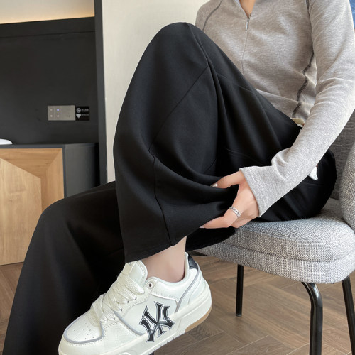 胖mm弯刀裤女春秋薄款大码200斤