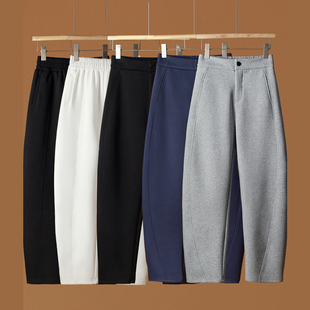 空气棉香蕉裤女春秋2025冬款宽松弯刀裤窄版阔腿大码垂感镰刀裤子
