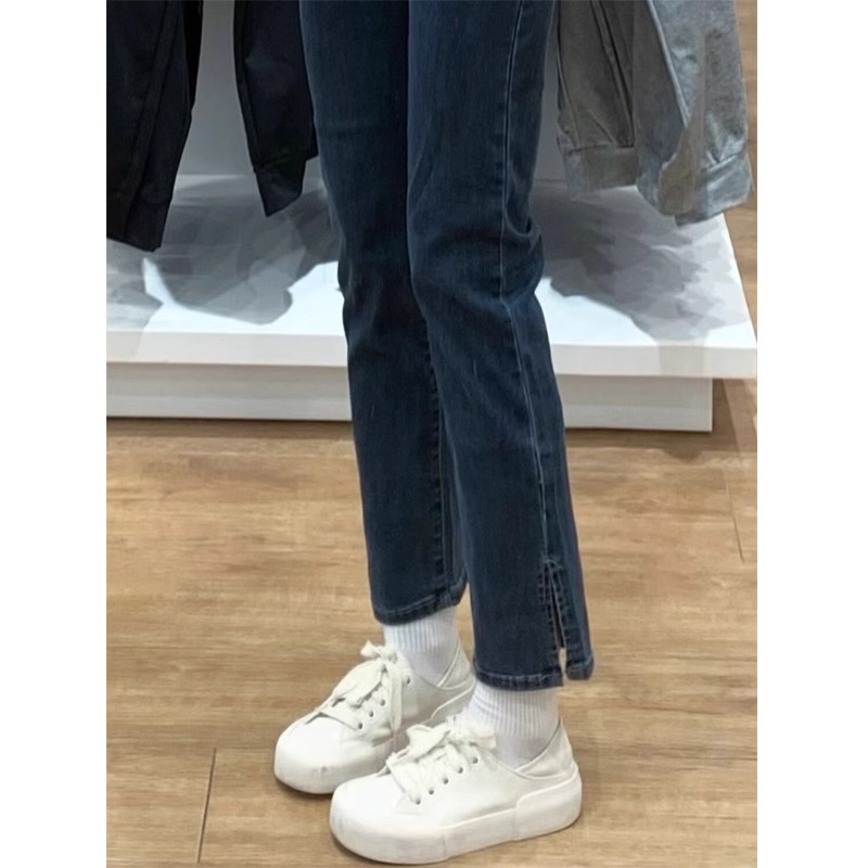 直筒牛仔裤长裤薄款棉2025夏显瘦