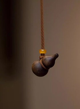 醉逍遥沉香葫芦编织绳项链女款古风新中式吉祥寓意可爱葫芦吊坠