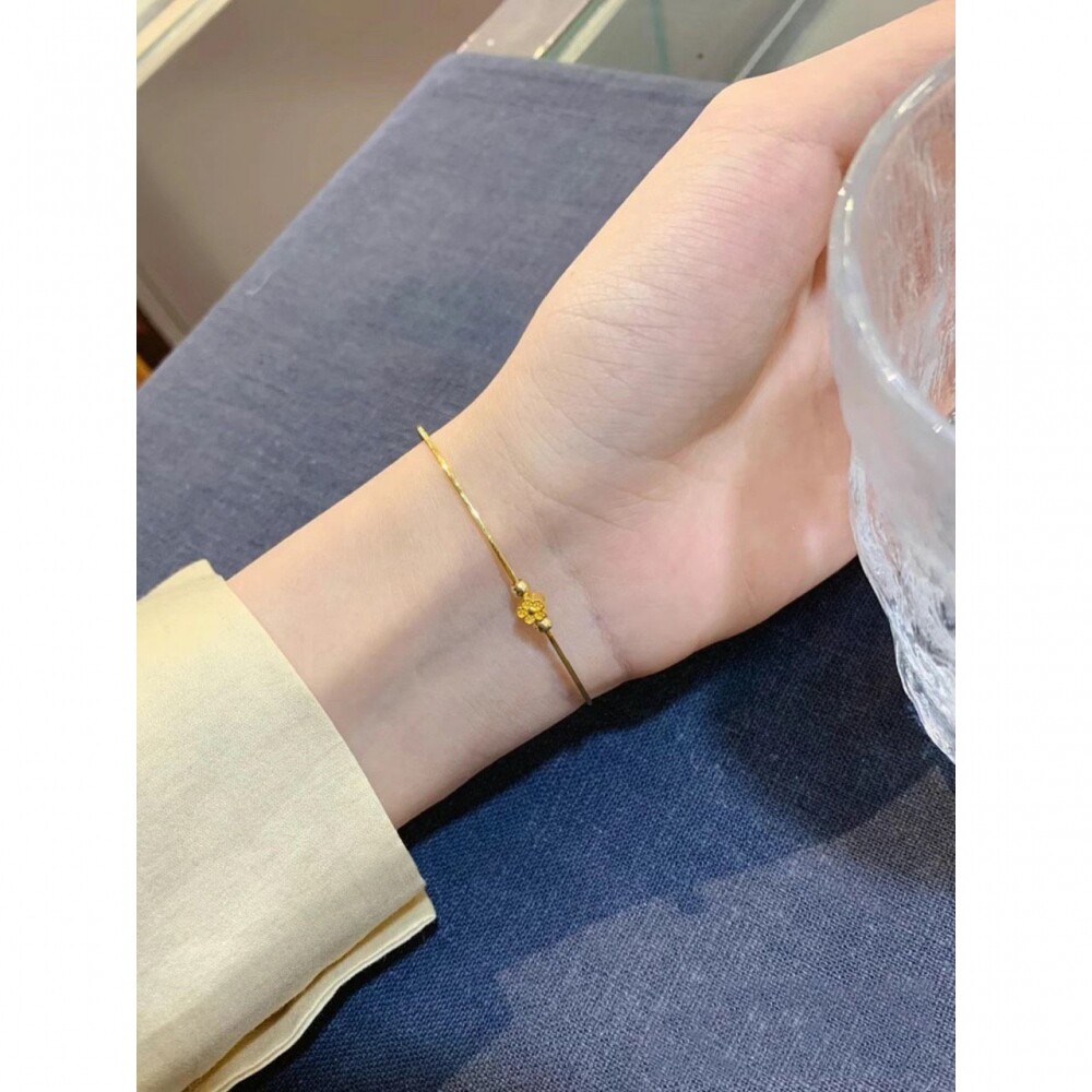 极细简约小桃花手链女轻奢小众设