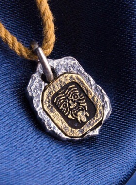 复古潮流银色女财神扎基拉姆吊坠