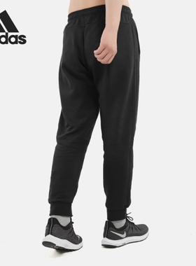 阿迪达斯当季新款裤子男宽松长裤加绒卫裤保暖运动裤FI1476