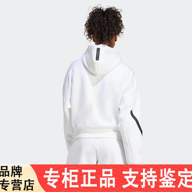 adidas阿迪达斯女装新款Z.N.E运动服连帽跑步夹克外套JE7849