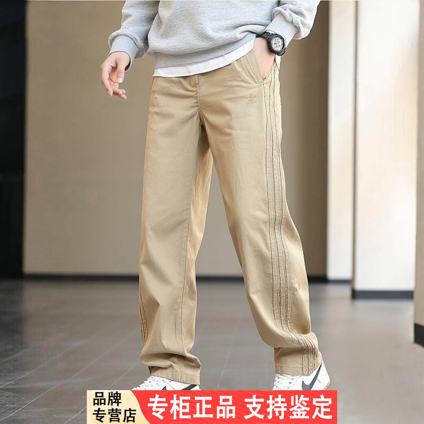 阿迪达斯三叶草工装裤男