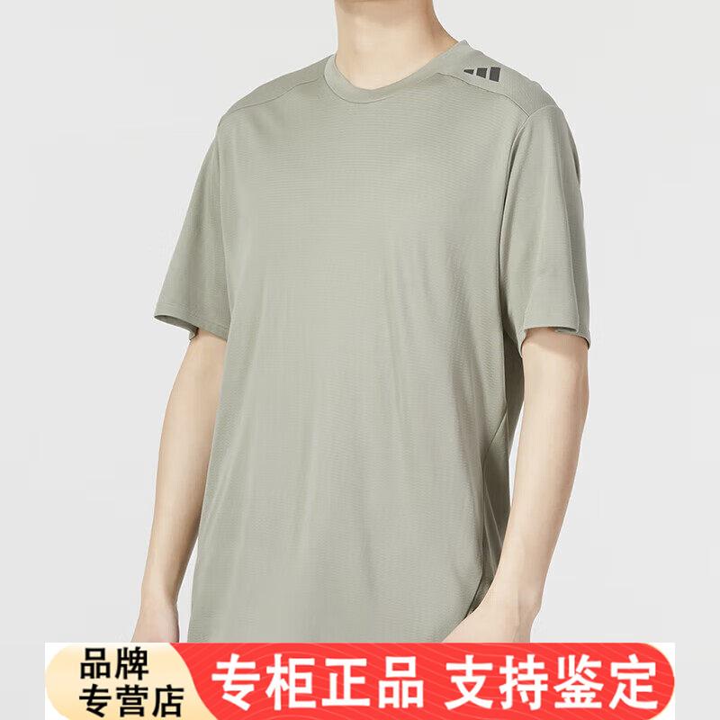 Adidas健身短袖男夏季新