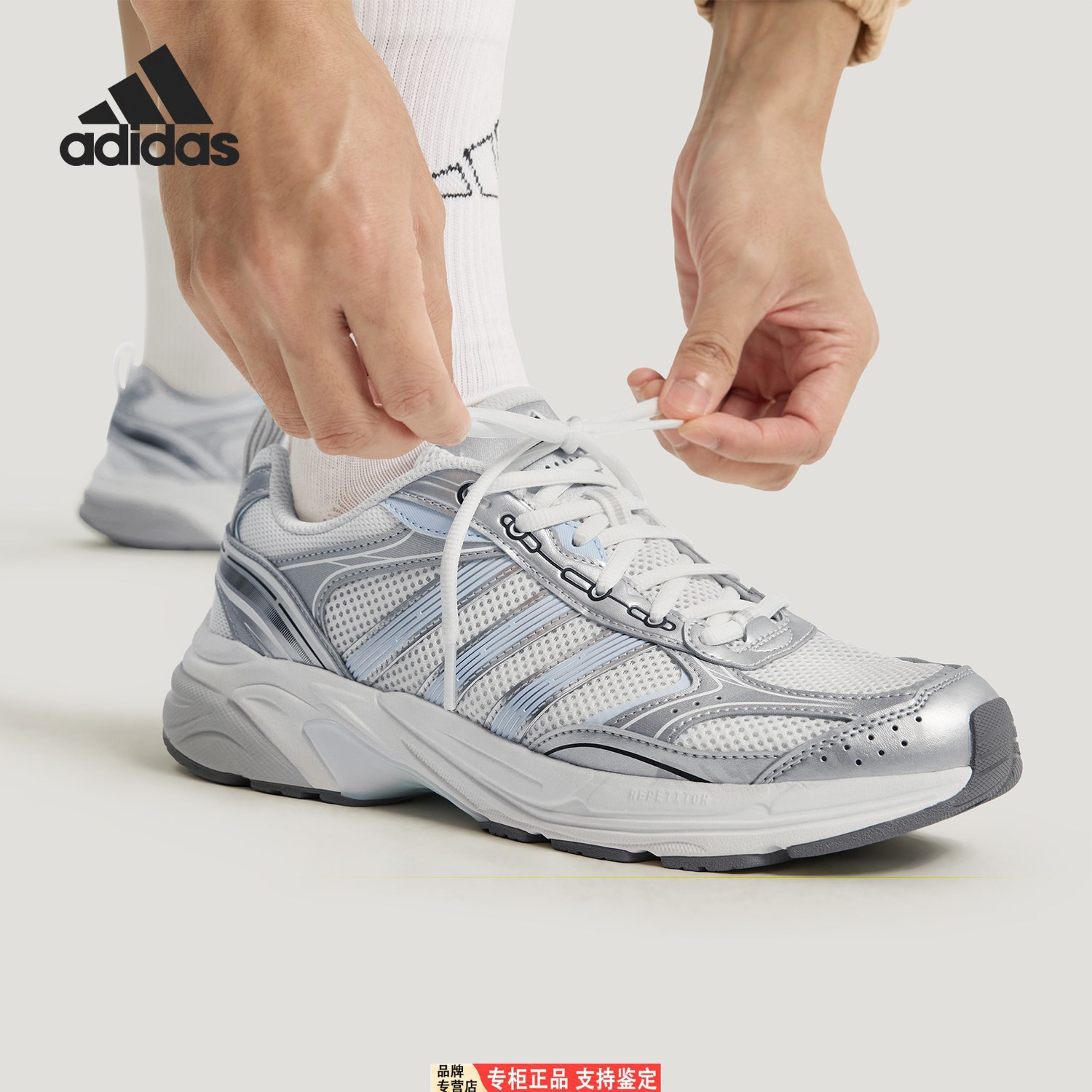 Adidas/阿迪达斯官方正品NEON FLUX男女低帮透气网眼老爹鞋KK3083