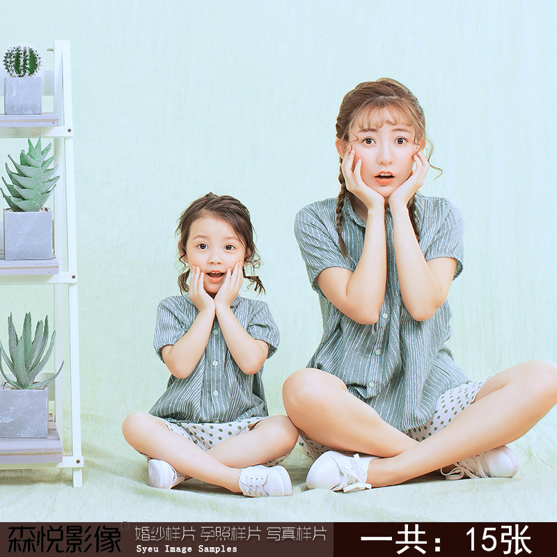 室内主题儿童写真亲子写真样照样片素材s225