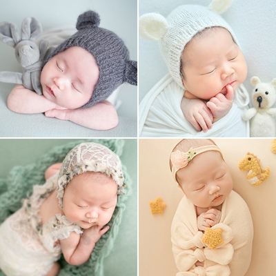 影楼宝宝照满月照新生儿照片样片客样照样版S672