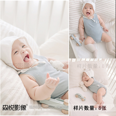 2023影楼工作室宝宝照百天照婴儿照样片样照样版S891