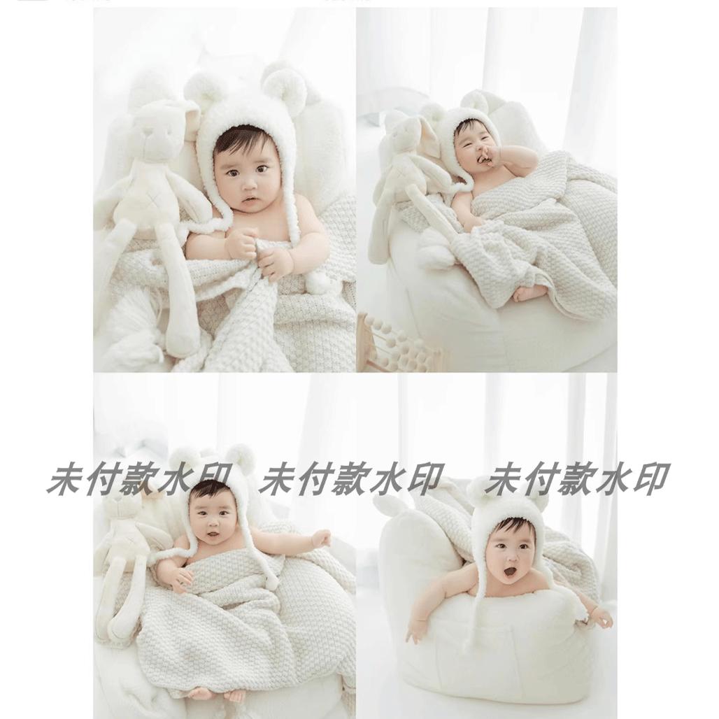 新款儿童影楼百天宝宝照放大样片单片室内摄影样片样版客样照