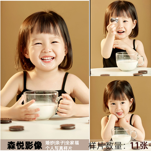 影楼工作室新儿童肖像写真照室内摄影客样照样片样版样图f2241