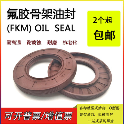 氟胶骨架油封耐高温耐酸碱