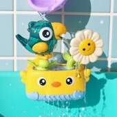 宝宝洗澡婴儿小蛋黄鸭戏水风车转转乐花洒男女孩浴室玩水套装 玩具