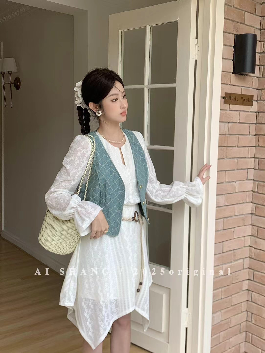 不规则连衣裙女小个子度假波西米亚早春chic甜辣马甲套装裙