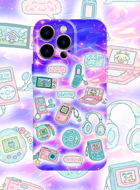 梦核游戏机手机壳适用iPhone17promax苹果16菲林13梦幻14小米15紫色oppo华为mate70荣耀Pura80红米vivox200硬