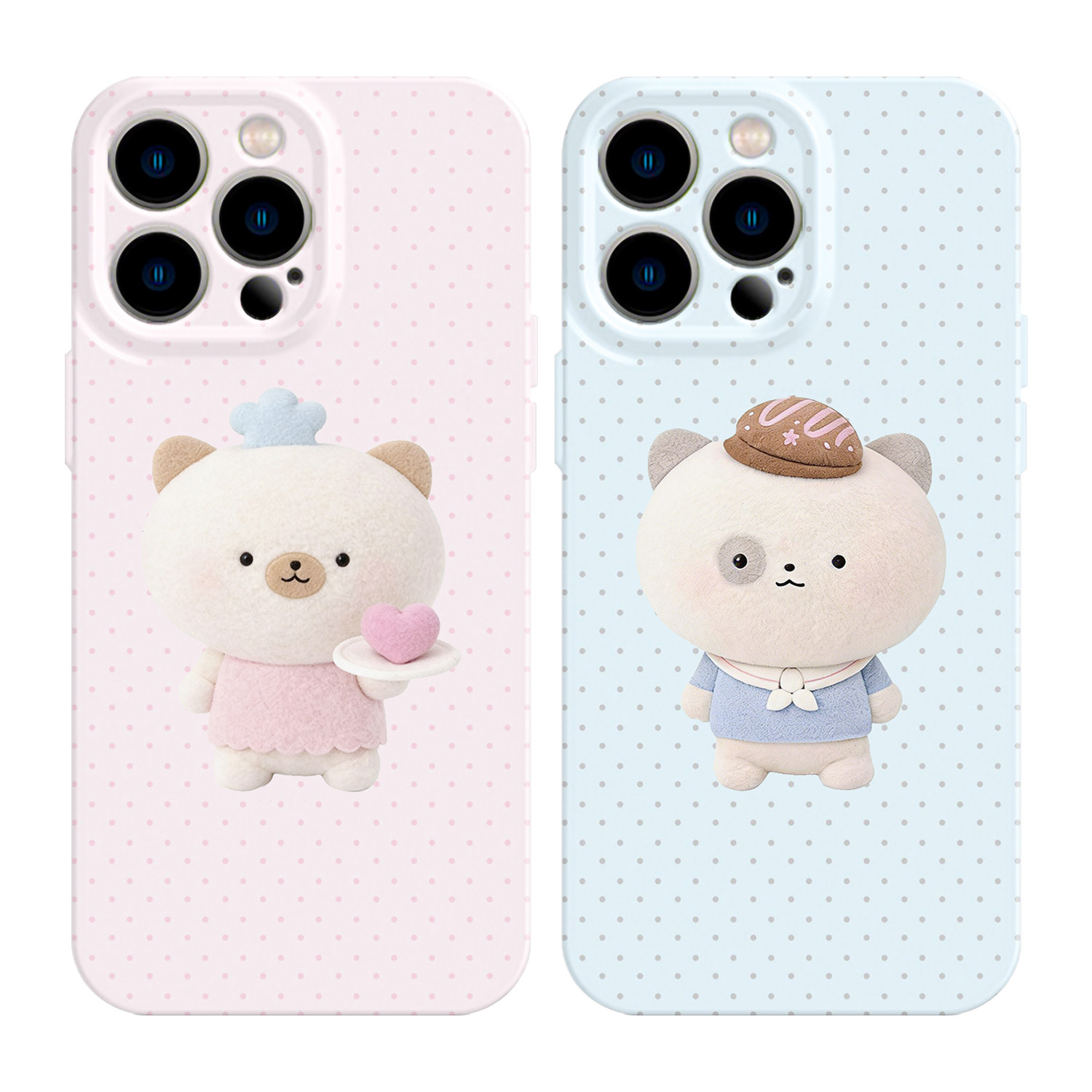 可爱适用iPhone17promax苹果16手机壳15情侣14小熊13粉色12华为mate70荣耀P80小米vivox300pro一加11oppo波点,3C数码配件,手机保护套/壳,淘宝优惠券,粉丝福利购,淘宝优惠卷